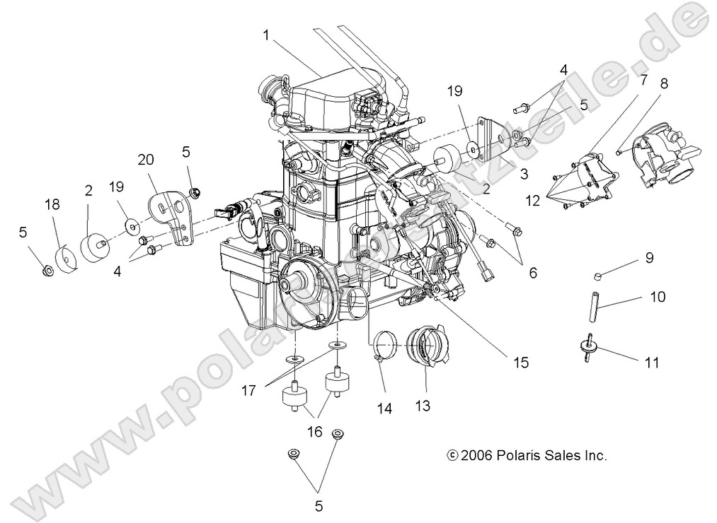 ENGINE, MOUNTING