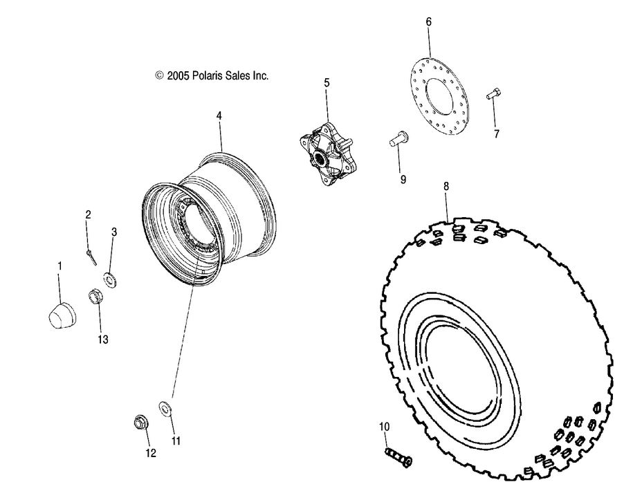 Wheel, Rear