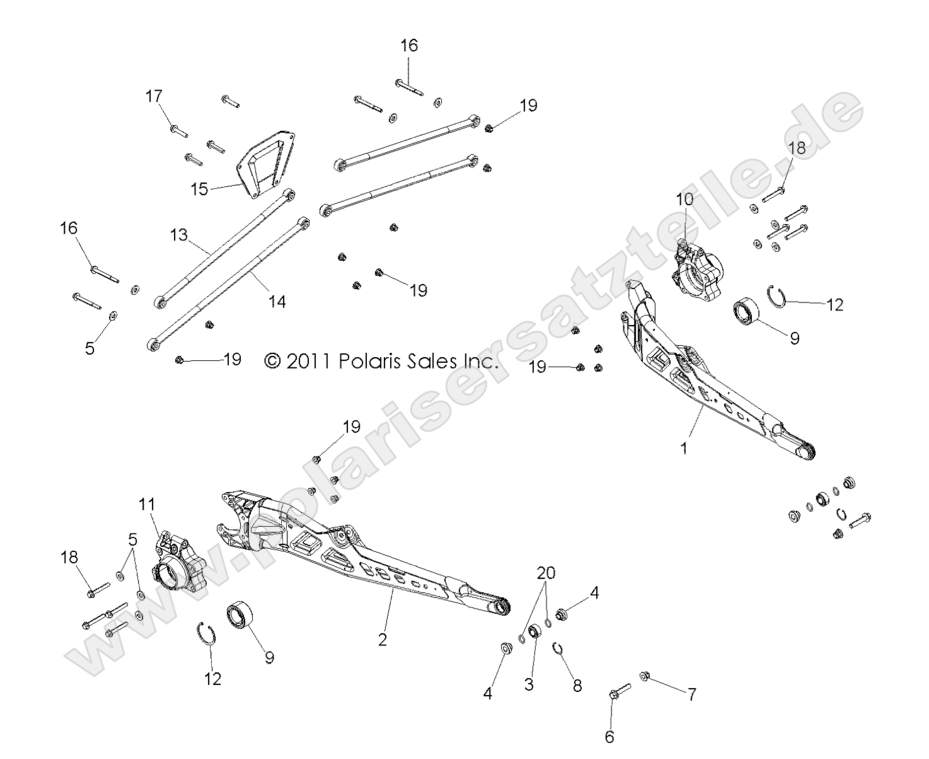 SUSPENSION, REAR SUSPENSION, REAR