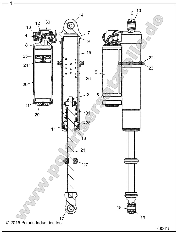 Suspension, Front Shock Suspension, Front Shock