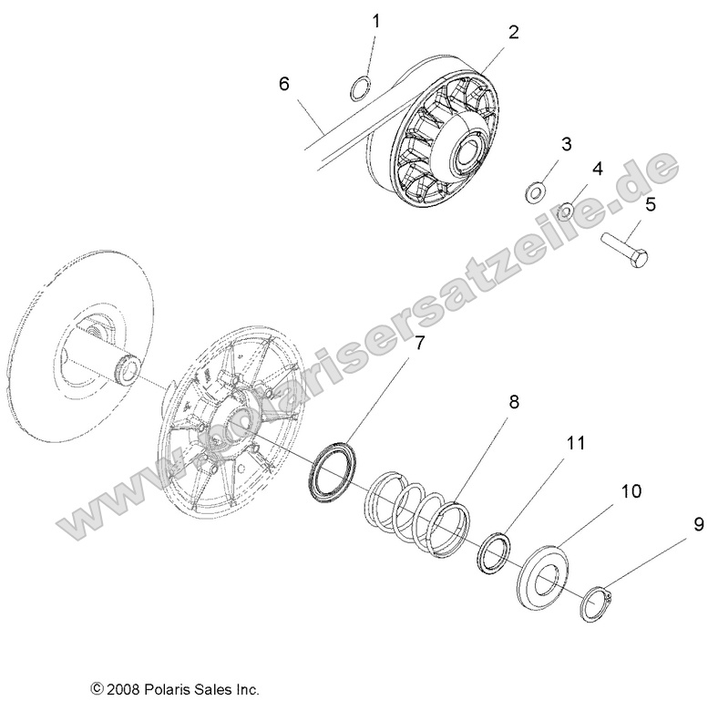 drive train secondary clutch drive train secondary clutch