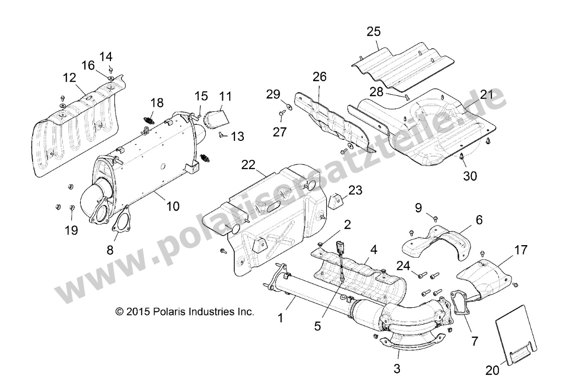 ENGINE, EXHAUST SYSTEM ENGINE, EXHAUST SYSTEM