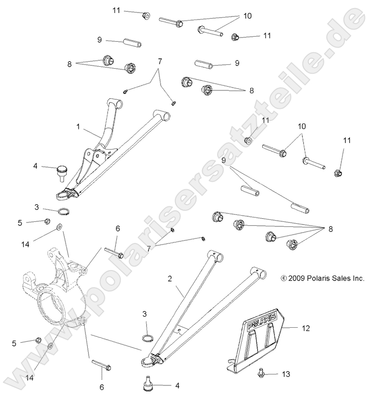 SUSPENSION, FRONT A-ARMS