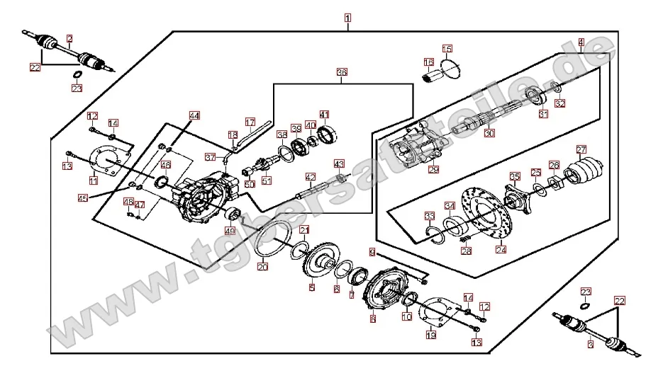 Differenzial hinten Differenzial hinten