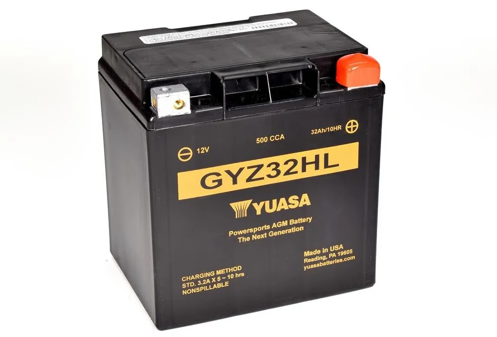 Yuasa GYZ32HL AGM Batterie 12V 32AH 500A WC - Einbaufertig (HVT 02 YIX30L YTX30L-BS 66010) Yuasa GYZ32HL AGM Batterie High Performance 12V 32 AH (WC) ab Werk gefüllt