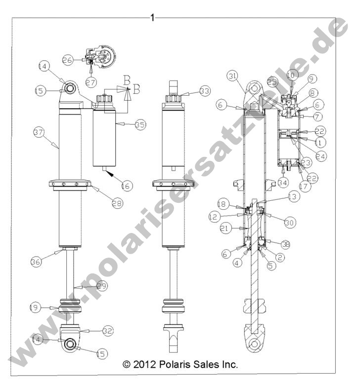 SUSPENSION, FRONT SHOCK (7043917) SUSPENSION, FRONT SHOCK (7043917)