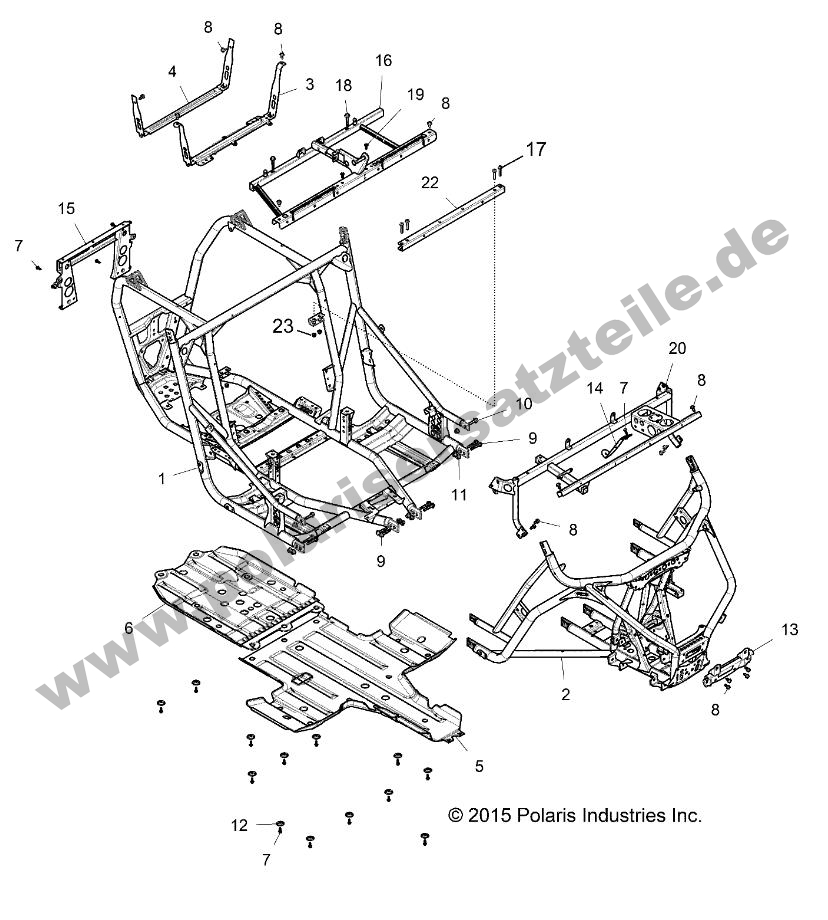 CHASSIS, MAIN FRAME AND SKID PLATES CHASSIS, MAIN FRAME AND SKID PLATES
