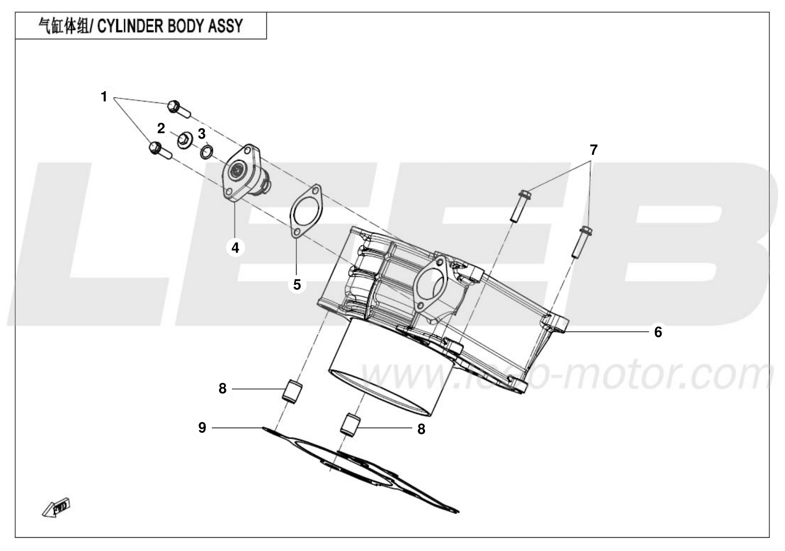 E02-3 CYLINDER BODY ASSY