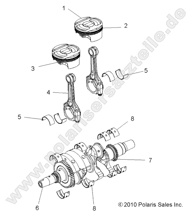 ENGINE, CRANKSHAFT and PISTON ENGINE, CRANKSHAFT and PISTON