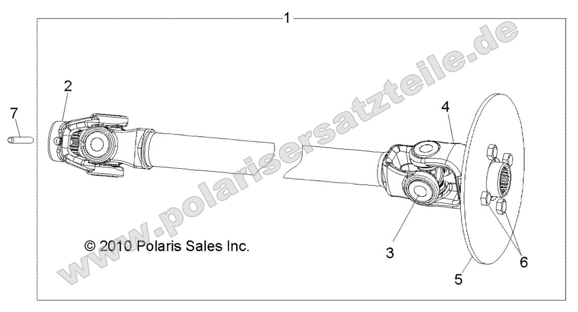 Drive Train, Front Prop Shaft