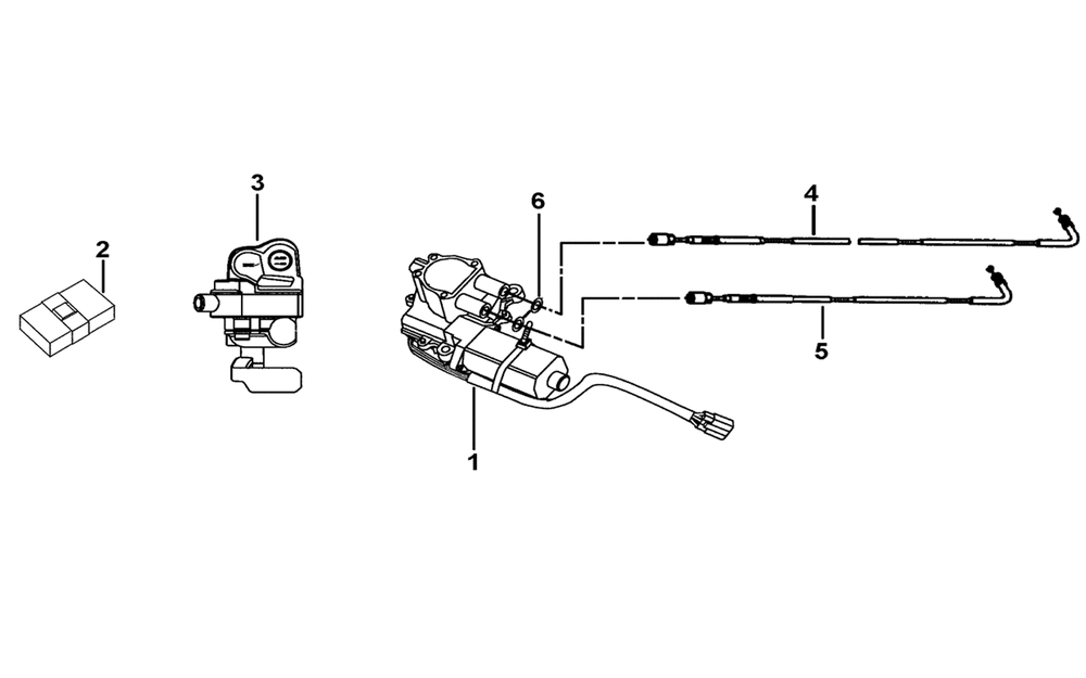 Stellmotor, Schalter & Kontrolleinheit Getriebe vo. Stellmotor, Schalter & Kontrolleinheit Getriebe vo.