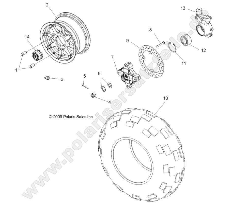 WHEELS, FRONT WHEELS, FRONT