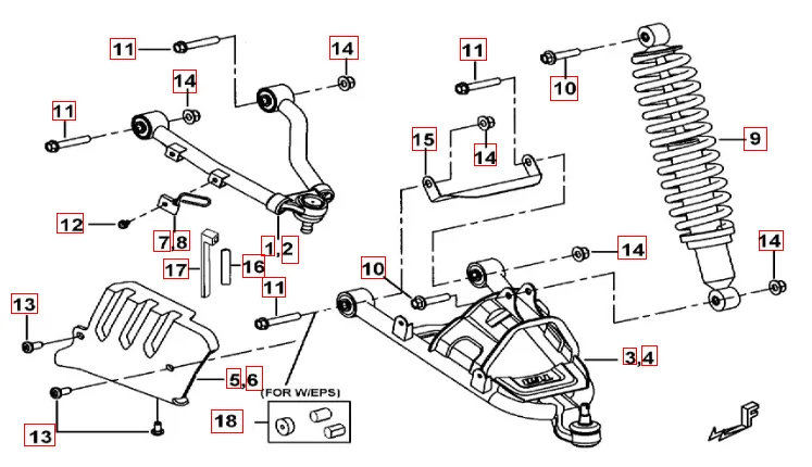 Federbein vorne Federbein vorne