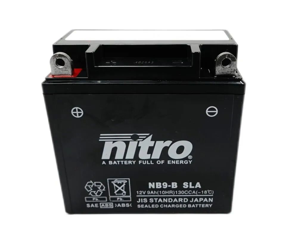 Nitro-NB9-B-YB9-B-SLA-GEL-AGM-Batterie-12V-9AH-7214 Nitro NB9-B SLA GEL AGM Batterie 12V 9AH - Einbaufertig (YB9-B CB9-B 12N9-4B1)