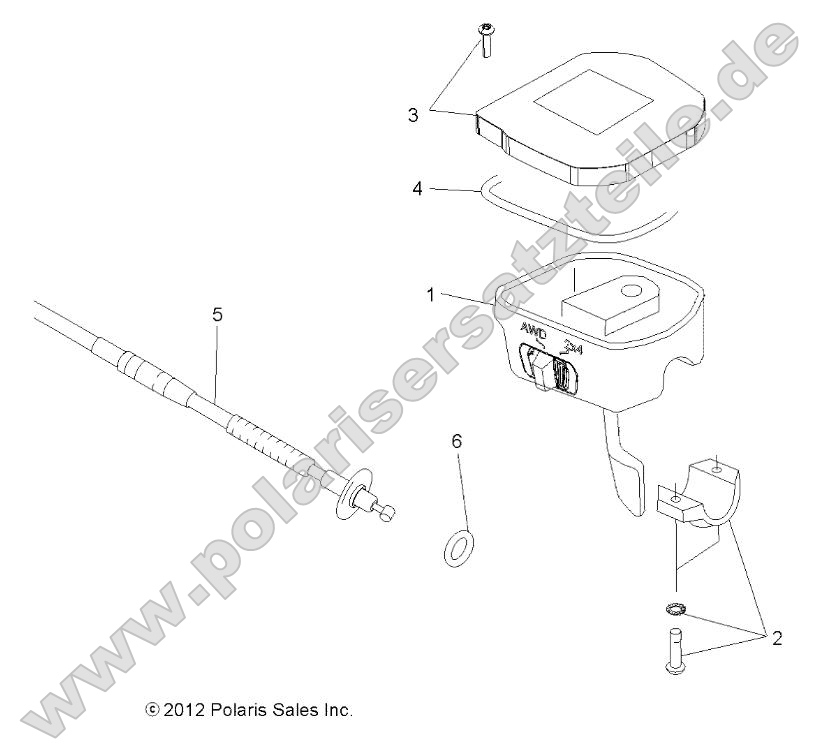 Steering, Controls, Throttle Asm. and Cable