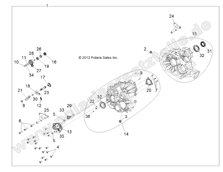 DRIVE TRAIN, MAIN GEARCASE