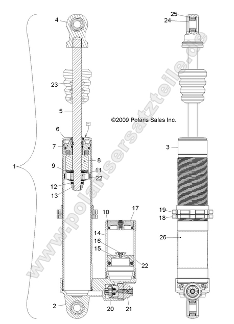 SUSPENSION, FRONT SHOCK SUSPENSION, FRONT SHOCK