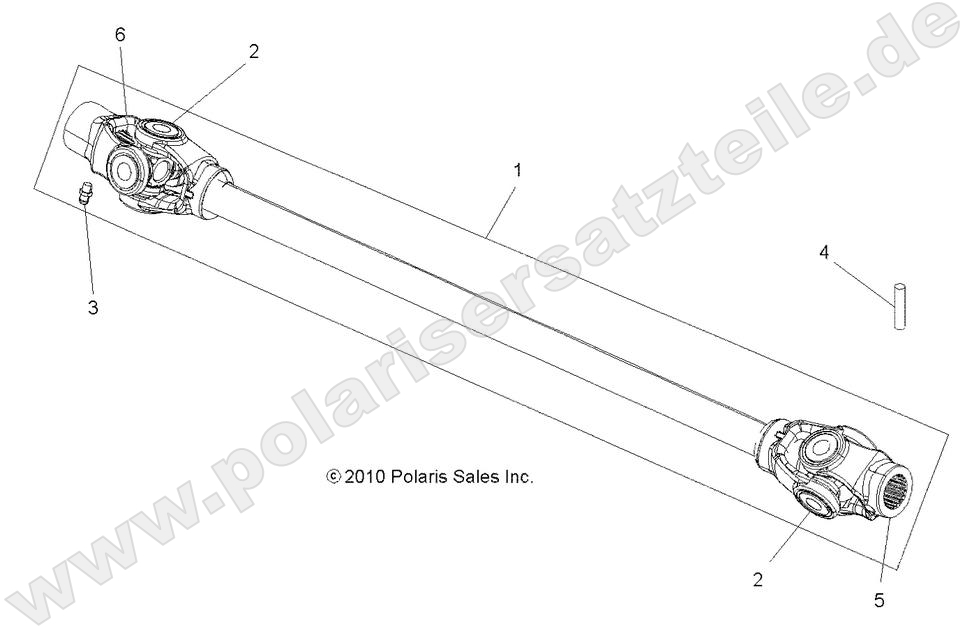 DRIVE TRAIN, PROP SHAFT, FRONT DRIVE TRAIN, PROP SHAFT, FRONT