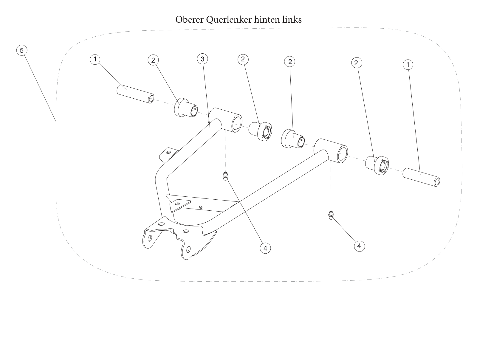 Oberer Querlenker hinten links Oberer Querlenker hinten links