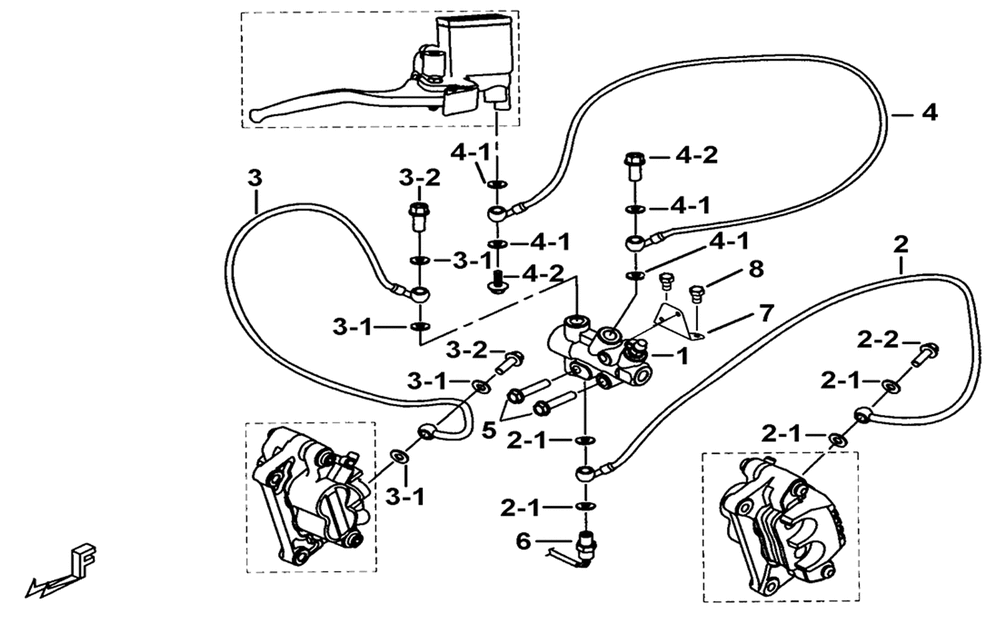 Bremsschläuche & Bremsverteiler vorne