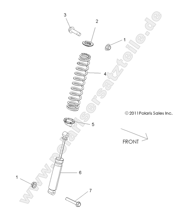 SUSPENSION, FRONT SHOCK MOUNTING SUSPENSION, FRONT SHOCK MOUNTING