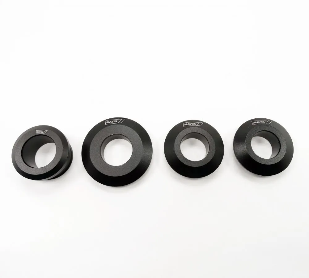 Racing Felgen Distanzbuchsen Set schwarz Yamaha YZF R1 2015-19