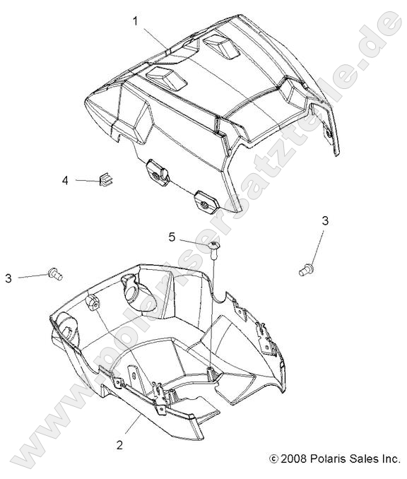 BODY, HEADLIGHT POD