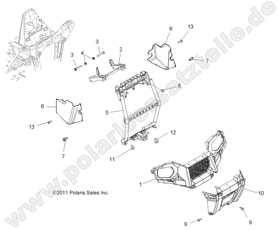 BODY, FRONT BUMPER and MOUNTING