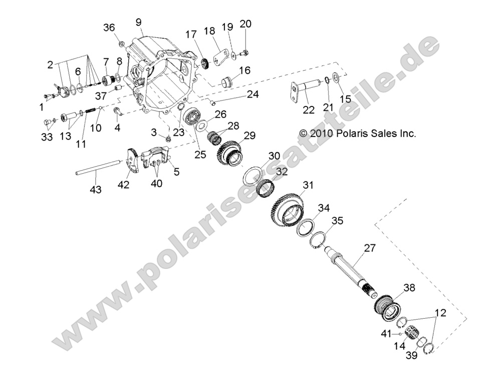 DRIVE TRAIN, MAIN GEARCASE INTERNALS 2 DRIVE TRAIN, MAIN GEARCASE INTERNALS 2