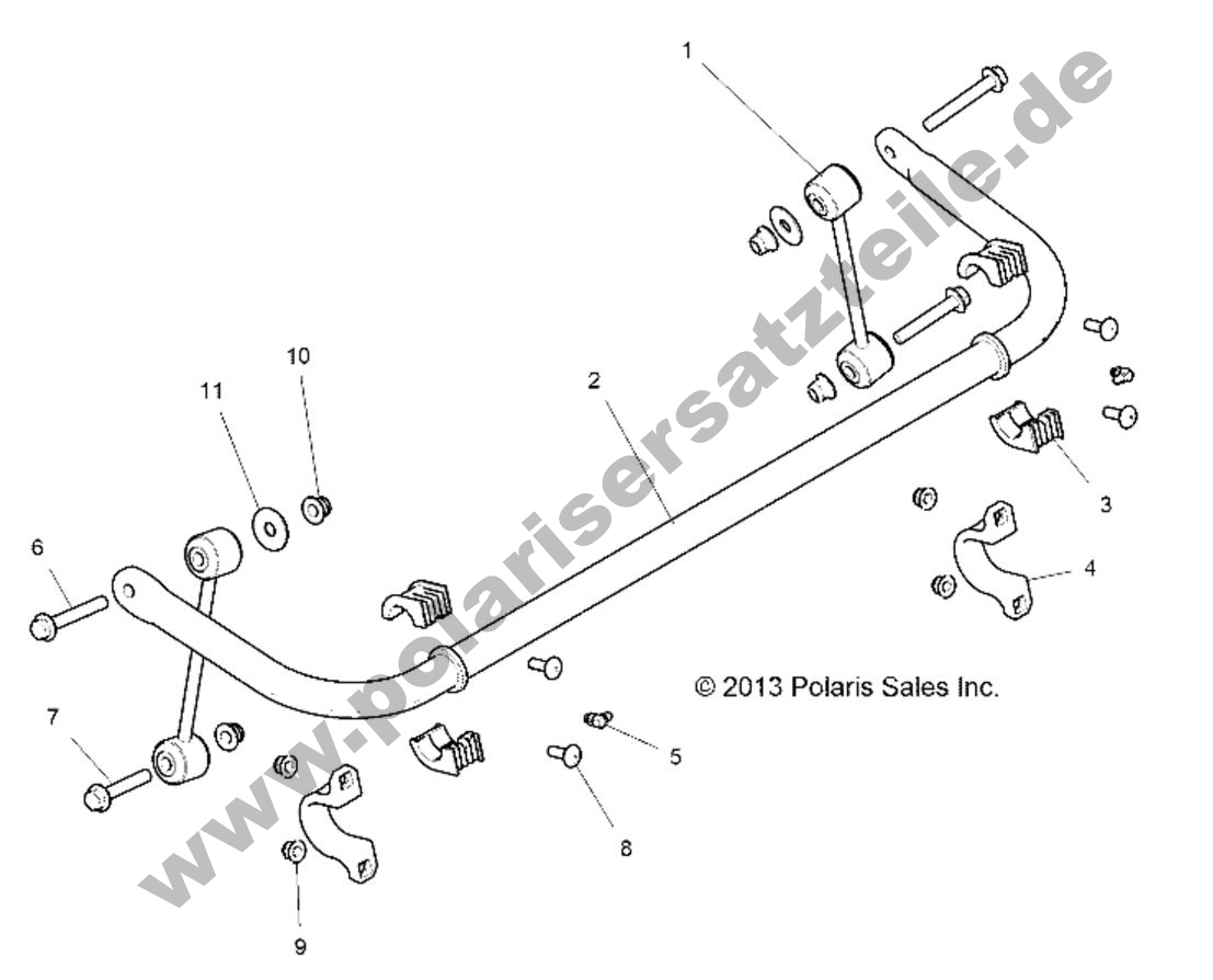 SUSPENSION, STABILIZER BAR, REAR SUSPENSION, STABILIZER BAR, REAR