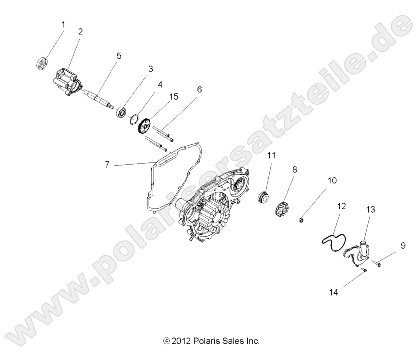 ENGINE, OIL PUMP and WATER PUMP ENGINE, OIL PUMP and WATER PUMP
