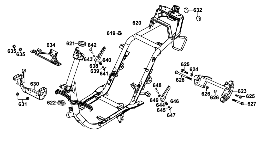 Rahmen & Motorhalter Rahmen & Motorhalter