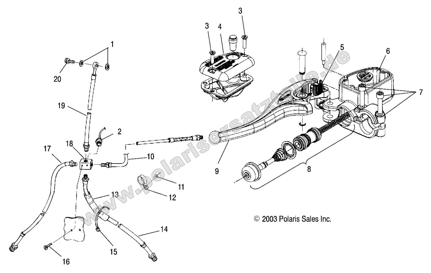 Controls - Master Cylinder/Brake Line