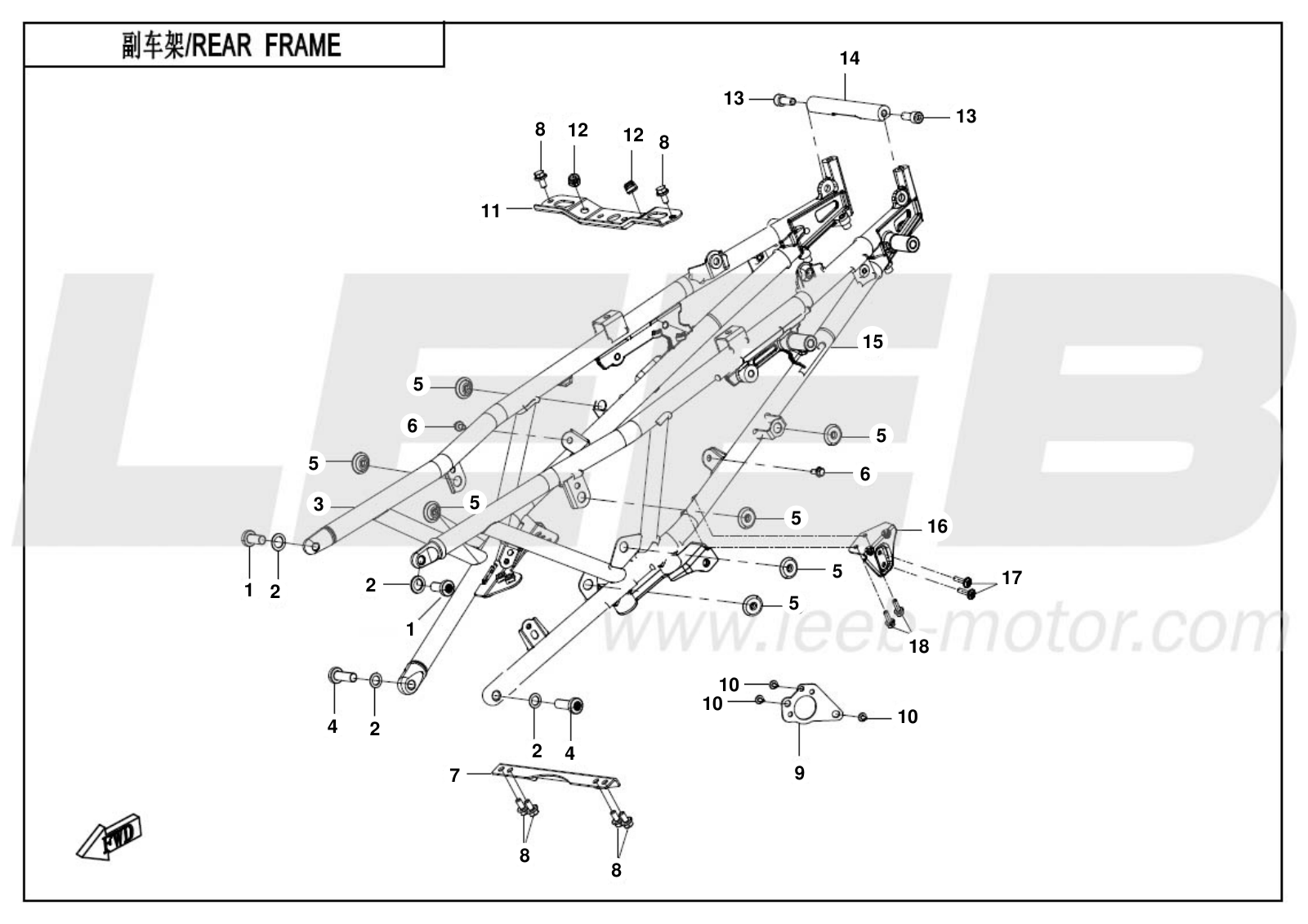 F03-2 REAR FRAME F03-2 REAR FRAME