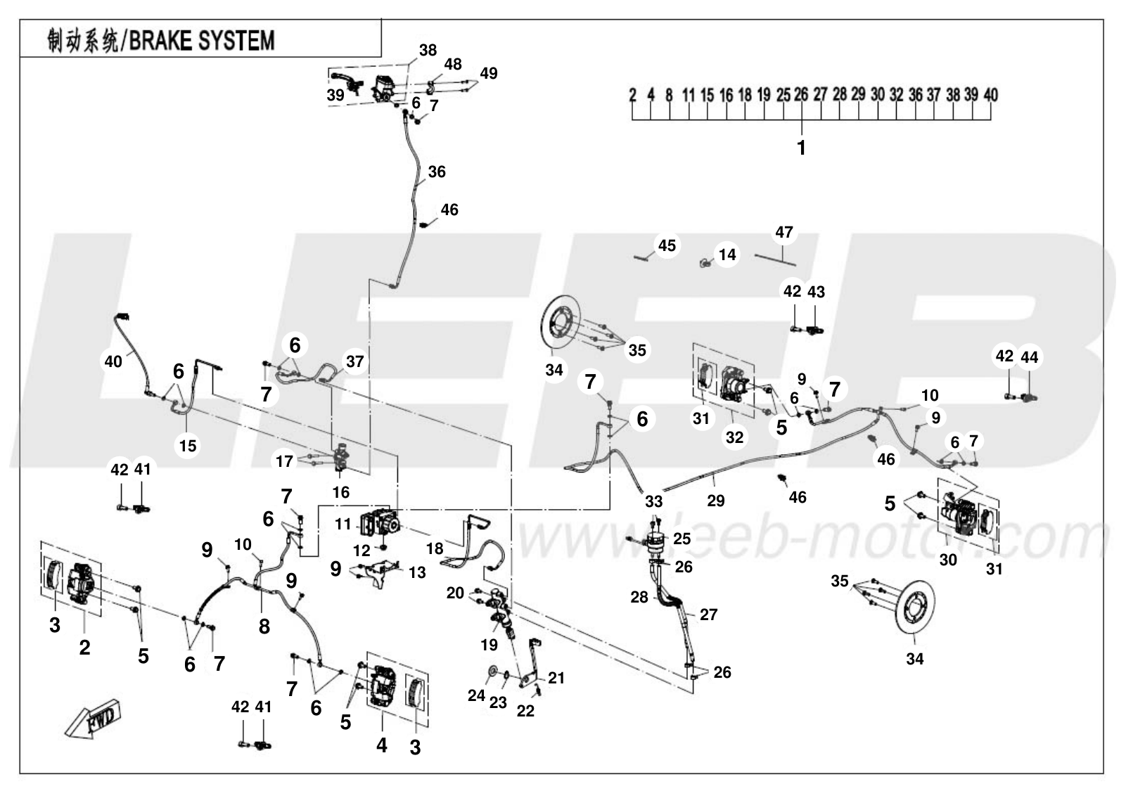 F08-1-A BRAKE SYSTEM F08-1-A BRAKE SYSTEM