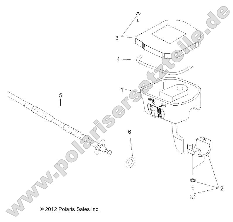 Steering, Controls, Throttle Asm. and Cable