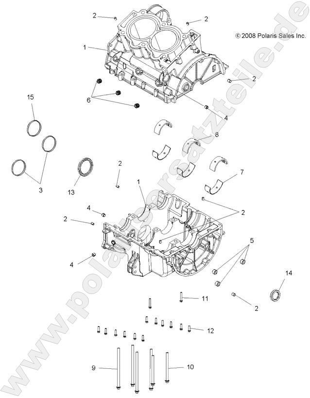 ENGINE, CRANKCASE