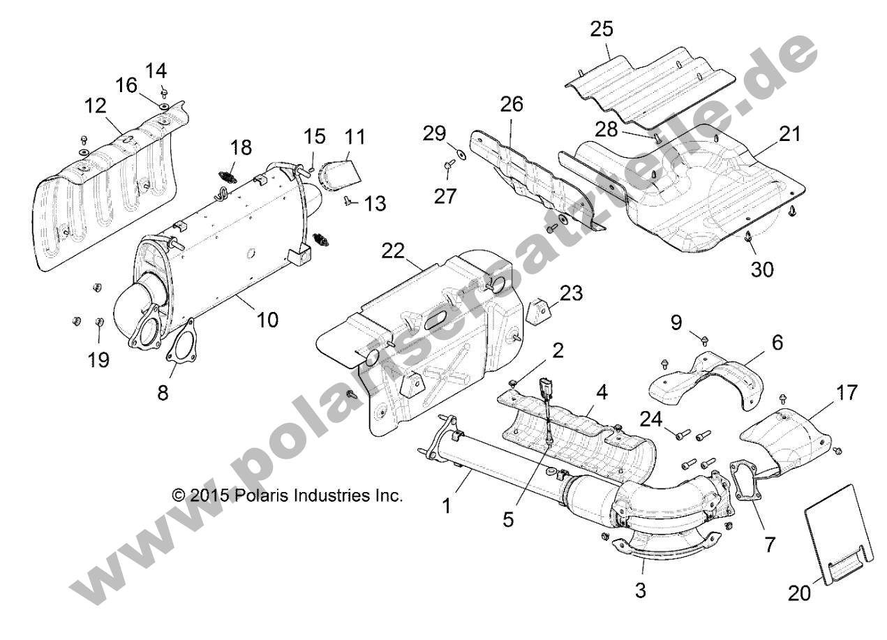 ENGINE, EXHAUST SYSTEM ENGINE, EXHAUST SYSTEM