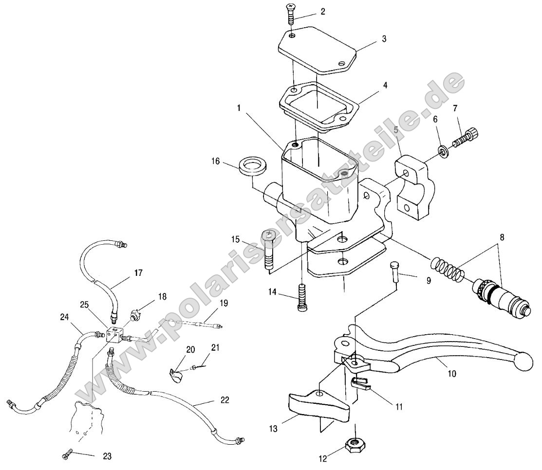 Controls - Master Cylinder/Brake Line (4963716371B009) Controls - Master Cylinder/Brake Line (4963716371B009)