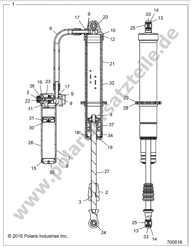 SUSPENSION, REAR SHOCK SUSPENSION, REAR SHOCK