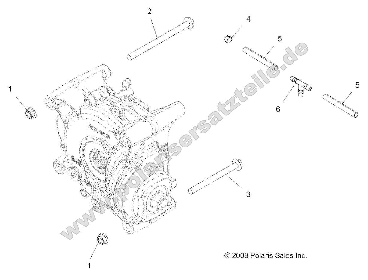 Drive Train, Gearcase Mounting, Rear