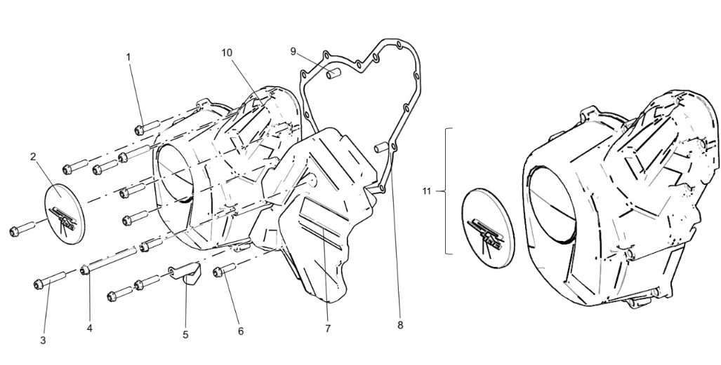 Seitendeckel links Seitendeckel links