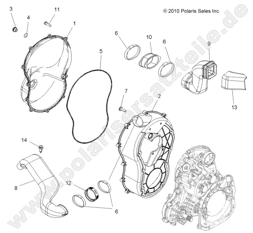 BODY, CLUTCH COVER
