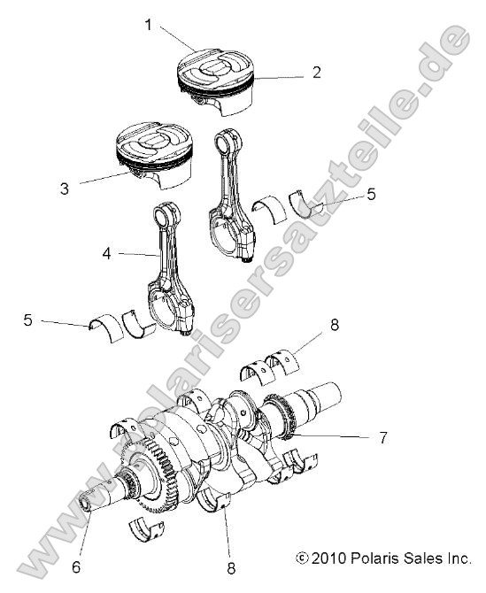 Engine, Crankshaft and Piston