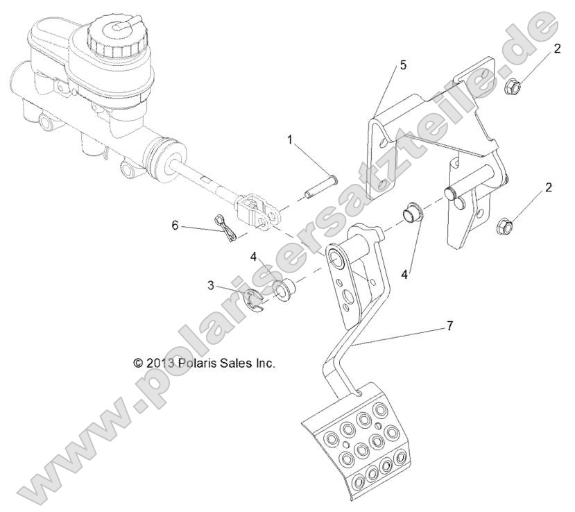Brakes, Pedal and Master Cylinder Mounting