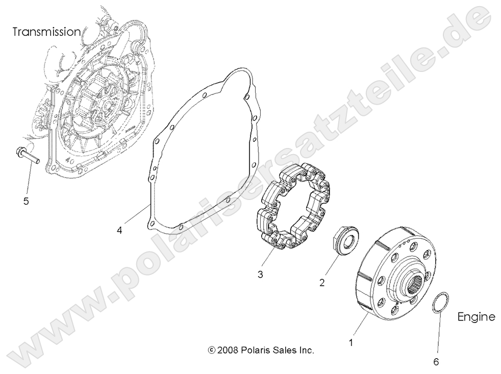 DRIVE TRAIN, DRIVE COUPLER (Built 3/01/11 and Before) DRIVE TRAIN, DRIVE COUPLER (Built 3/01/11 and Before)