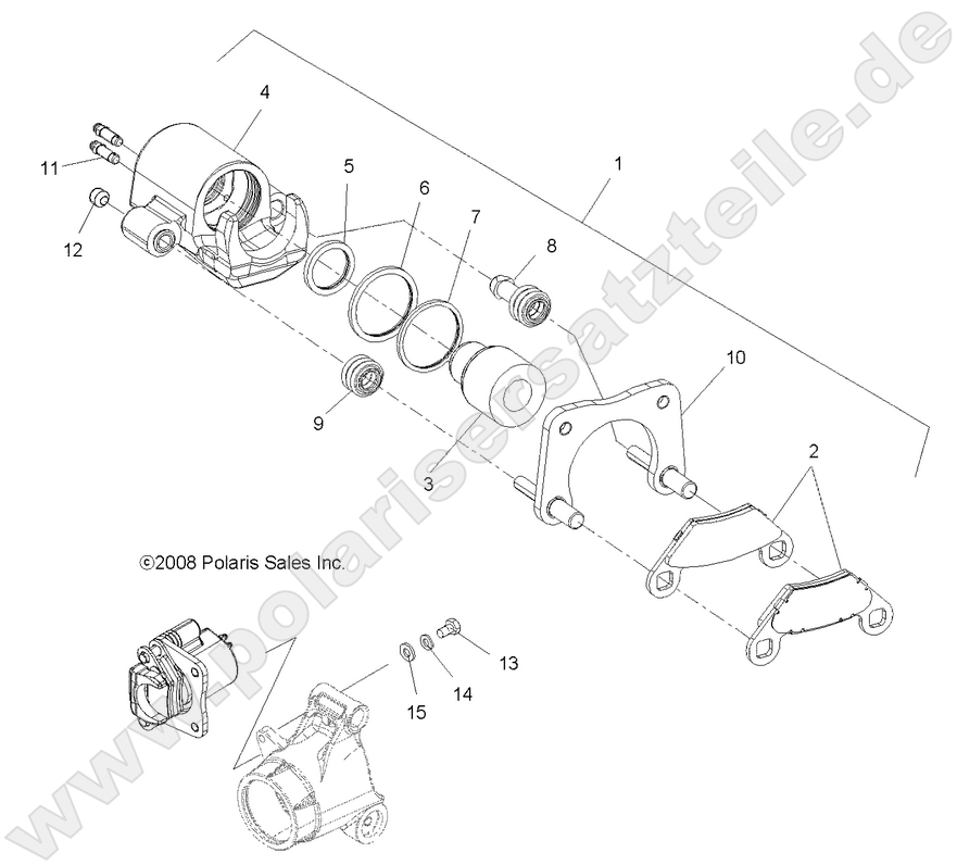 BRAKES, REAR CALIPER BRAKES, REAR CALIPER