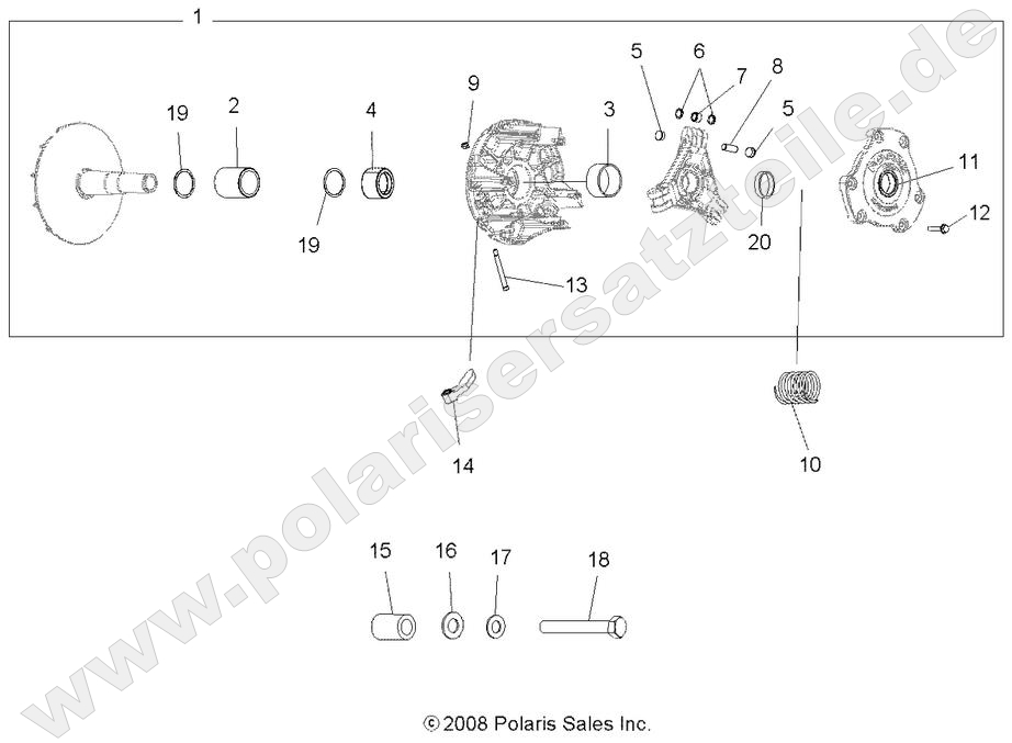 DRIVE TRAIN, PRIMARY CLUTCH