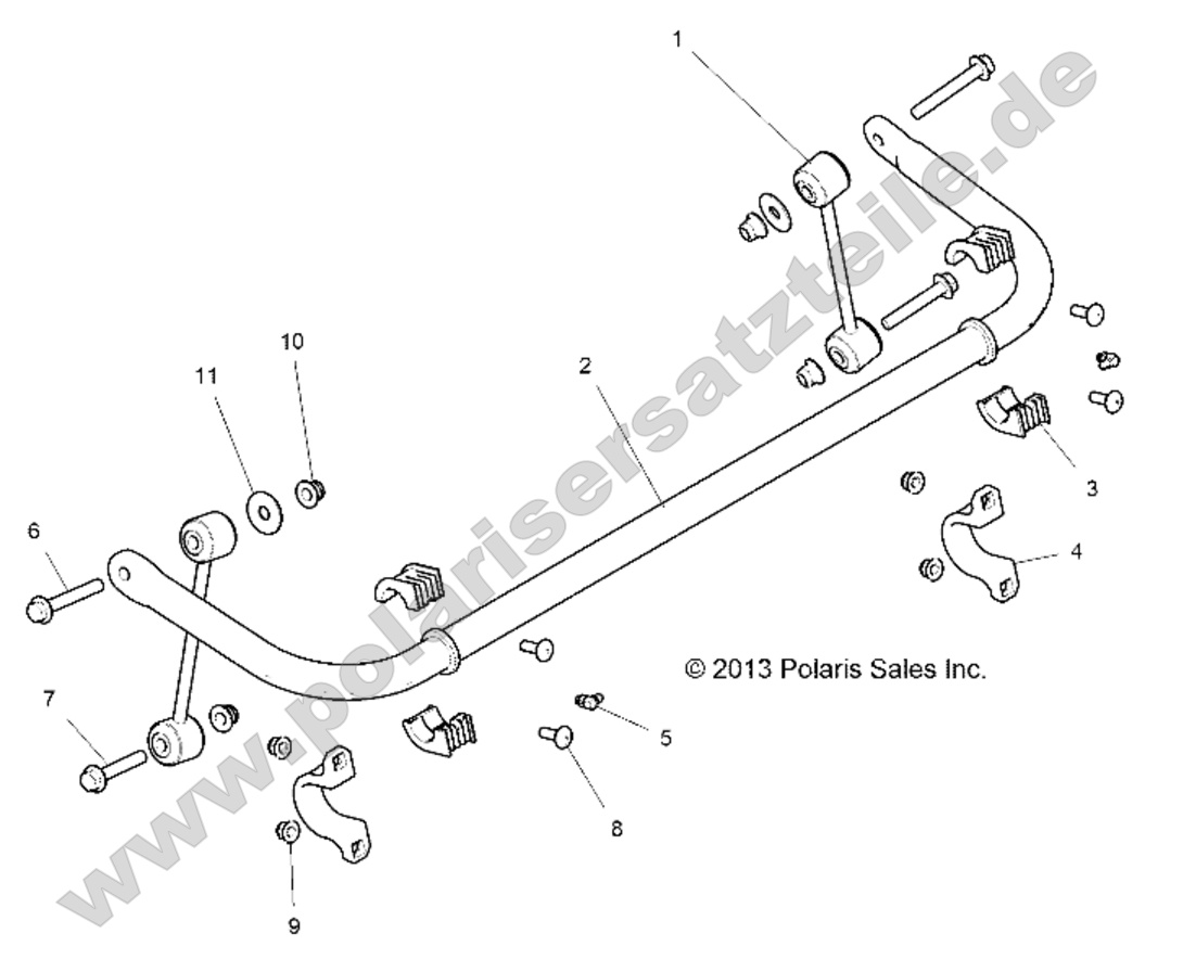 SUSPENSION, STABILIZER BAR, REAR SUSPENSION, STABILIZER BAR, REAR