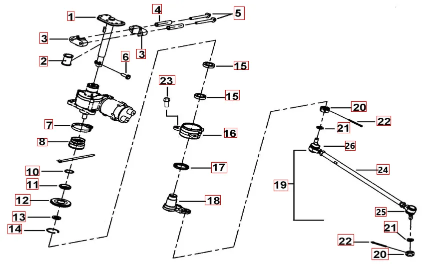 Lenksäule-Spurstange(EPS mit Bürsten) Lenksäule-Spurstange(EPS mit Bürsten)